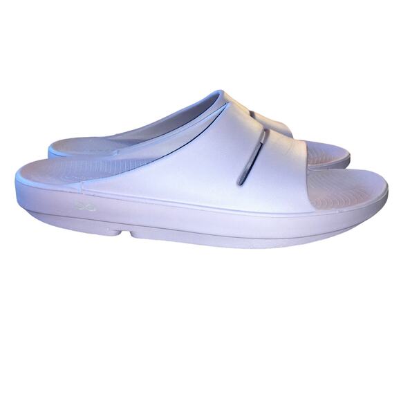 OOFOS Ooahh Slide Sandal Lavender Purple Sport Flex Recovery Mens 13 Gorpcore - Picture 1 of 7